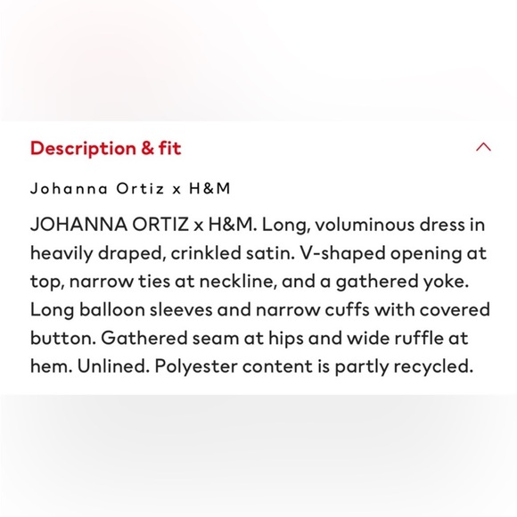 H&M Johanna Ortiz dress size M / 100% polyester - Picture 11 of 12